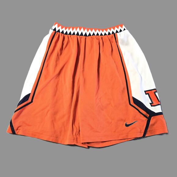 Nike Sz Large Mens University Of Illinois BasketBall Gym Shorts - Picture 1 of 6